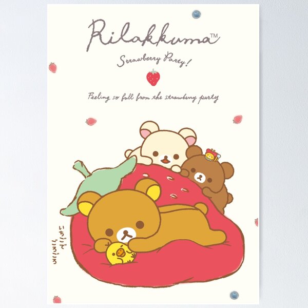 Item preview, Rilakkuma strawberry  designed and sold by CupWa.