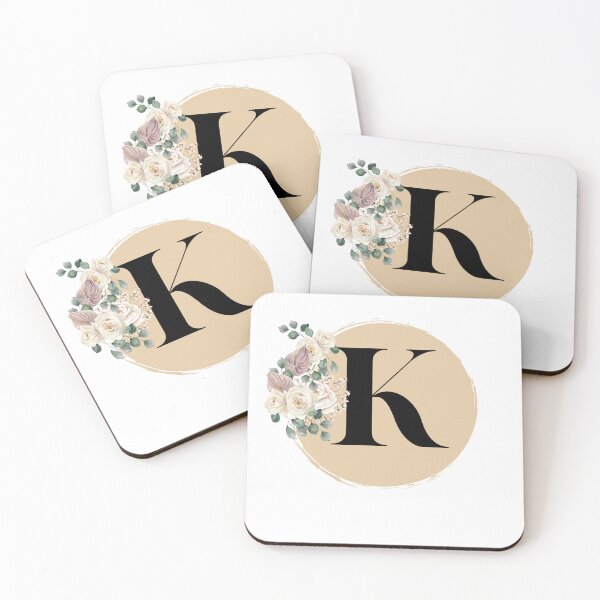 Item preview, letter k floral designed and sold by LU NA.