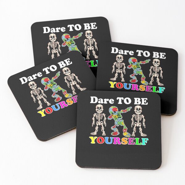 Item preview, Dare To Be Yourself Skeleton Dabbing Autism Awareness Tshirt designed and sold by Cansellerma.