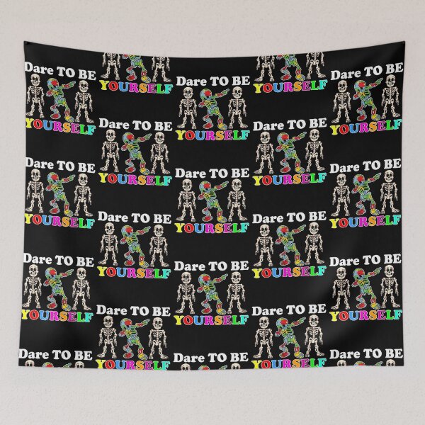 Item preview, Dare To Be Yourself Skeleton Dabbing Autism Awareness Tshirt designed and sold by Cansellerma.