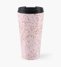 Rose gold diamond confetti Travel Mug