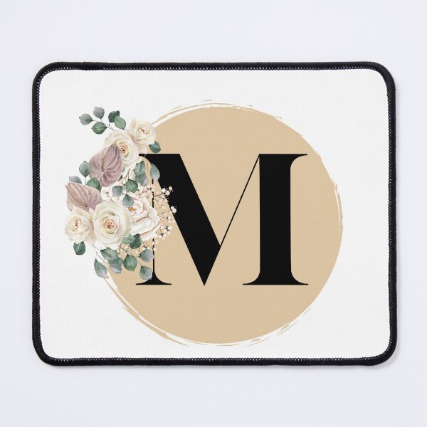 Item preview, letter m floral designed and sold by LU NA.
