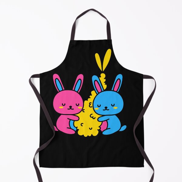 Item preview, Kawaii Pan Bunnies and Shrimp. Pansexual Pride designed and sold by Subtle Pride Shop.