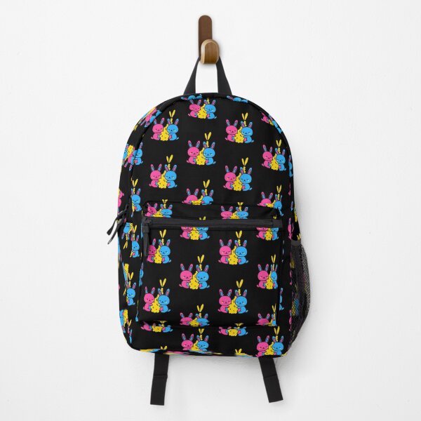 Item preview, Kawaii Pan Bunnies and Shrimp. Pansexual Pride designed and sold by Subtle Pride Shop.