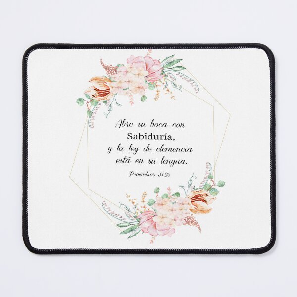 Item preview, Proverbios 31:26, Spanish Bible Verse designed and sold by latiendadearyam.