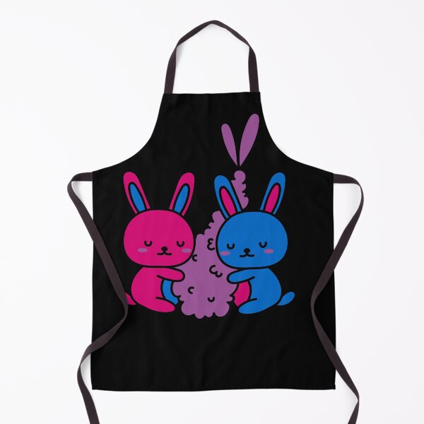 Item preview, Kawaii Bi Bunnies and Shrimp. Bisexual Pride designed and sold by Subtle Pride Shop.