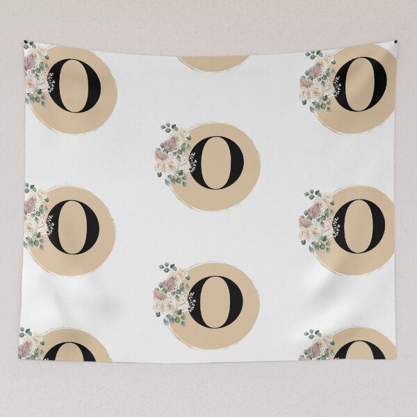Item preview, letter o floral designed and sold by LU NA.