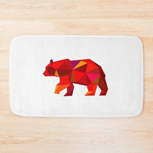 Item preview, Geometric Bear Reds designed and sold by doodle-mittens.