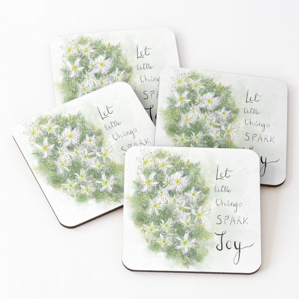 Item preview, Inspiring Idea Quote: Let Little Things Spark Joy designed and sold by Clare Walker.