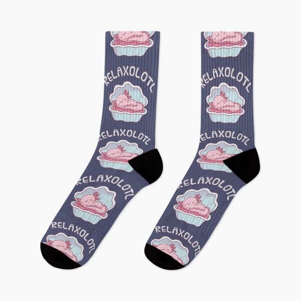 Item preview, Cute Sleeping Axolotl Relaxolotl Funny Pun designed and sold by rustydoodle.