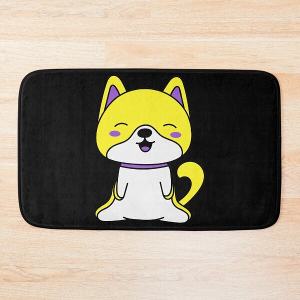 Item preview, Kawaii Non Binary Puppy Dog. Nonbinary Pride designed and sold by Subtle Pride Shop.