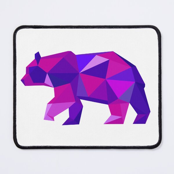 Item preview, Geometric Bear Purple designed and sold by doodle-mittens.