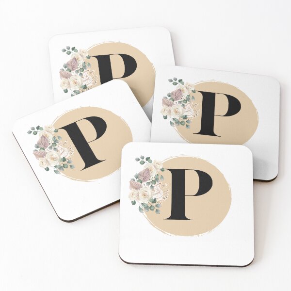 Item preview, letter p floral designed and sold by LU NA.