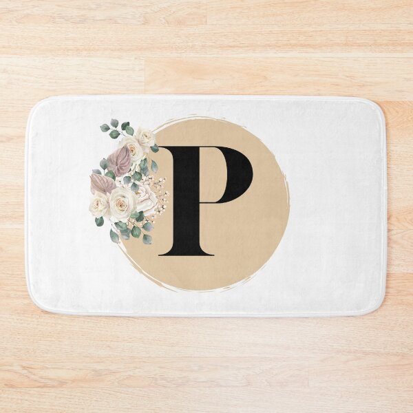 Item preview, letter p floral designed and sold by LU NA.