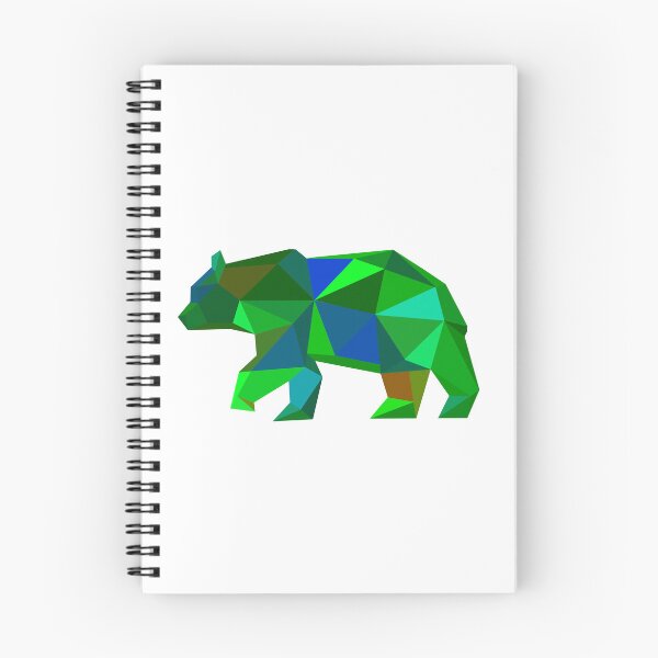 Item preview, Geometric Bear Green designed and sold by doodle-mittens.