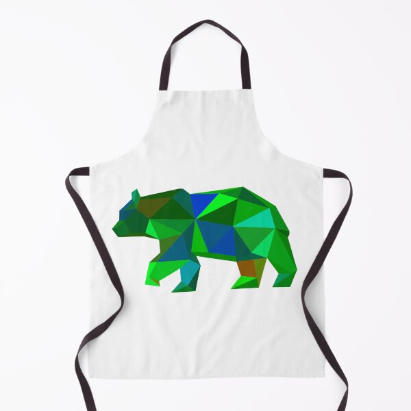 Aperçu de l'œuvre Géométrique Ours Vert créée et vendue par doodle-mittens.