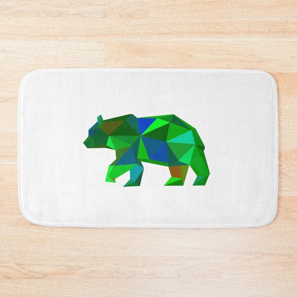 Item preview, Geometric Bear Green designed and sold by doodle-mittens.