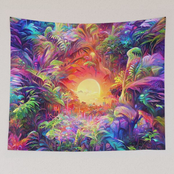 Item preview, Psychedelic Jungle Sunset designed and sold by wumples.