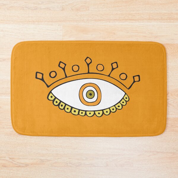 Artikelvorschau,  Orange Evil Eye Krone "Glück" entworfen und verkauft von Mystikaa.