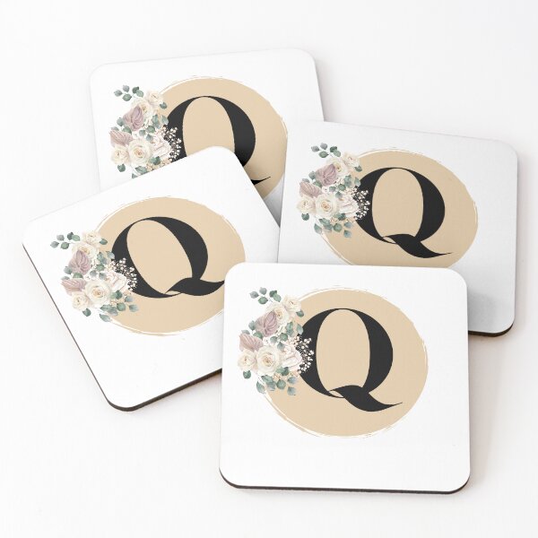 Item preview, letter q floral designed and sold by LU NA.