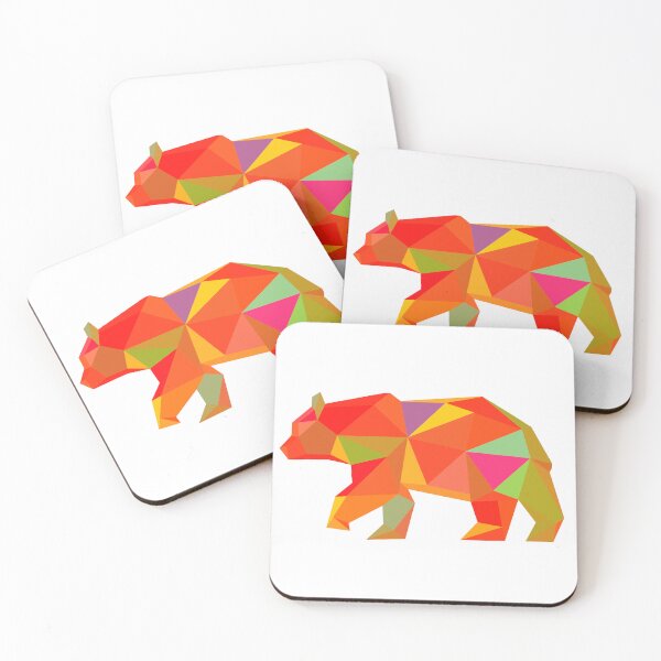 Item preview, Geometric Bear 60s pallet  designed and sold by doodle-mittens.