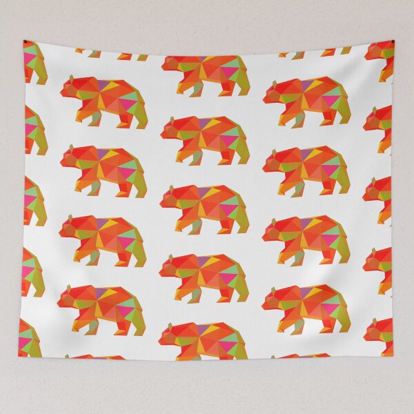 Item preview, Geometric Bear 60s pallet  designed and sold by doodle-mittens.