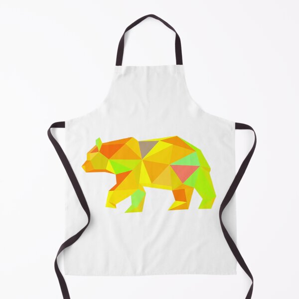 Aperçu de l'œuvre Ours Géométrique Ev Jaune créée et vendue par doodle-mittens.