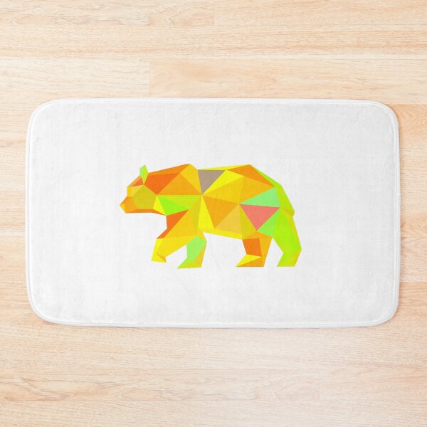 Item preview, Geometric Bear Ev Yellow designed and sold by doodle-mittens.