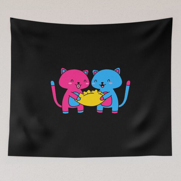 Item preview, Kawaii Pan Kittens. Pansexual Pride designed and sold by Subtle Pride Shop.