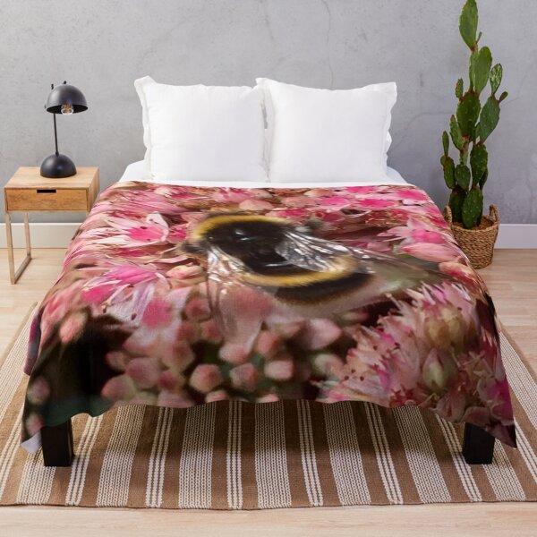 Item preview, Floral Delight Bumblebee on a Sedum Flower. “Save our Bees” designed and sold by Angela Haig-Harrison.