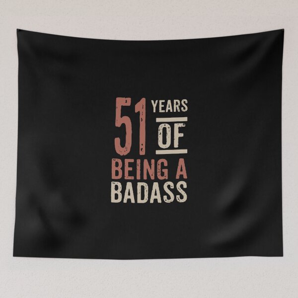 Item preview, 51 years of being a badass birthday gift designed and sold by rodmendonca.