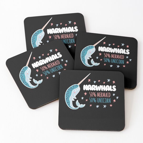 Item preview, 50% Mermaid 50% Unicorn Narwhal Whale designed and sold by MooonTees.