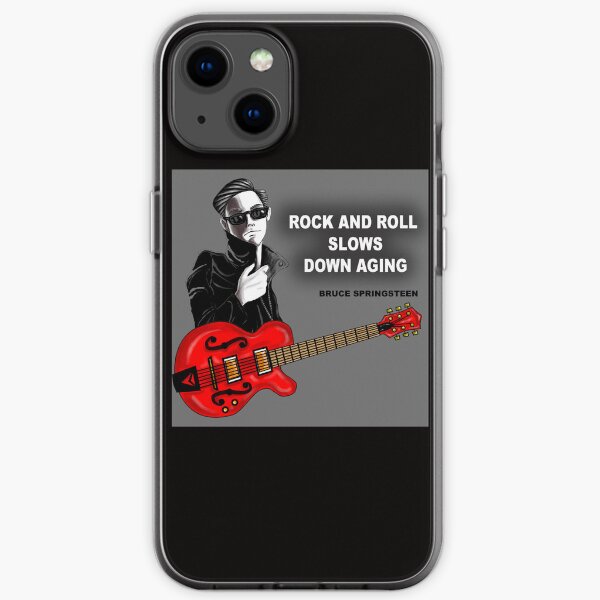 Rock and roll slows down aging iPhone Soft Case