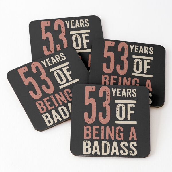 Item preview, 53 years of being a badass birthday gift designed and sold by rodmendonca.