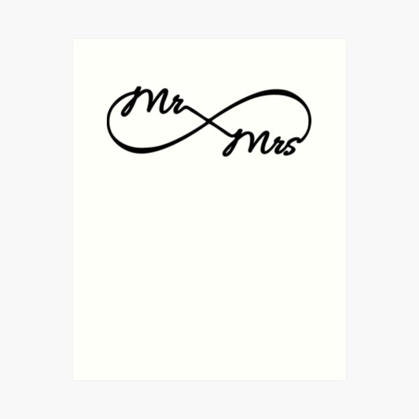 Infinity Mr. and Mrs. Art Print