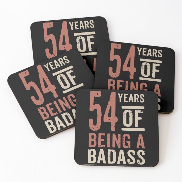 Item preview, 54 years of being a badass birthday gift designed and sold by rodmendonca.
