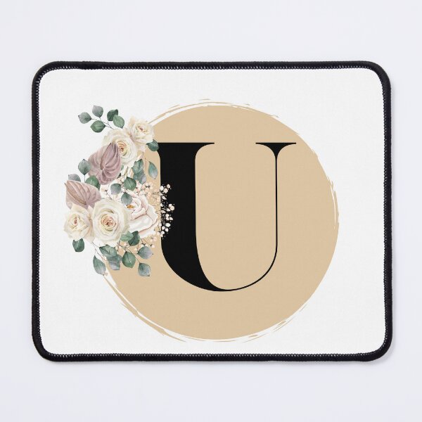 Item preview, letter u floral designed and sold by LU NA.