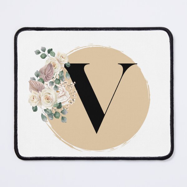 Item preview, letter v floral designed and sold by LU NA.