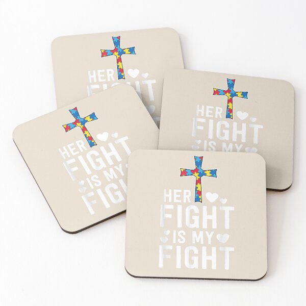 Item preview, Her Fight Is My Fight Christian Faith Autism Awareness Mom designed and sold by VerityKingStore.
