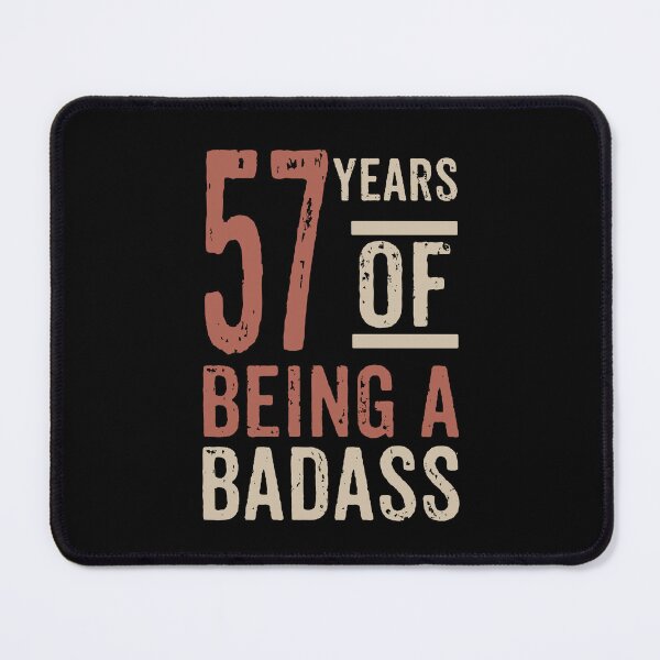 Item preview, 57 years of being a badass birthday gift designed and sold by rodmendonca.