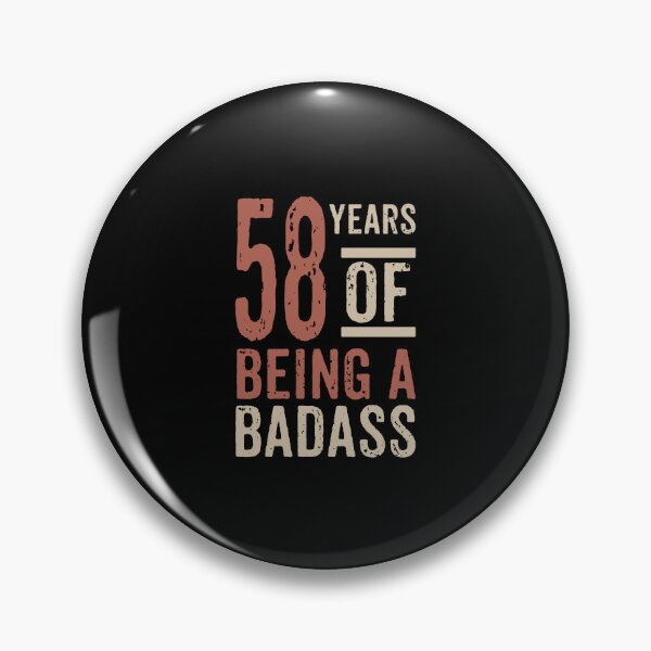 Item preview, 58 years of being a badass birthday gift designed and sold by rodmendonca.