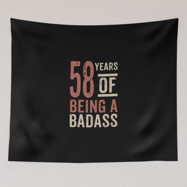 Item preview, 58 years of being a badass birthday gift designed and sold by rodmendonca.
