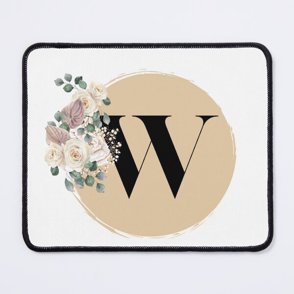 Item preview, letter w floral designed and sold by LU NA.