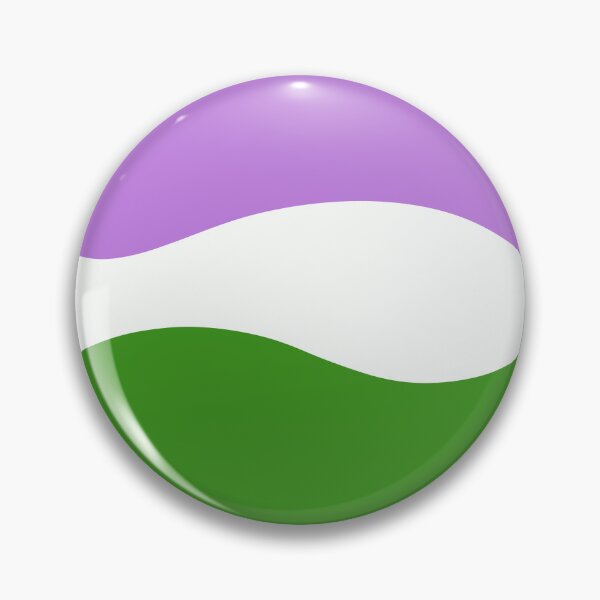 Item preview, Genderqueer Waves Circle designed and sold by JustGottaDraw.