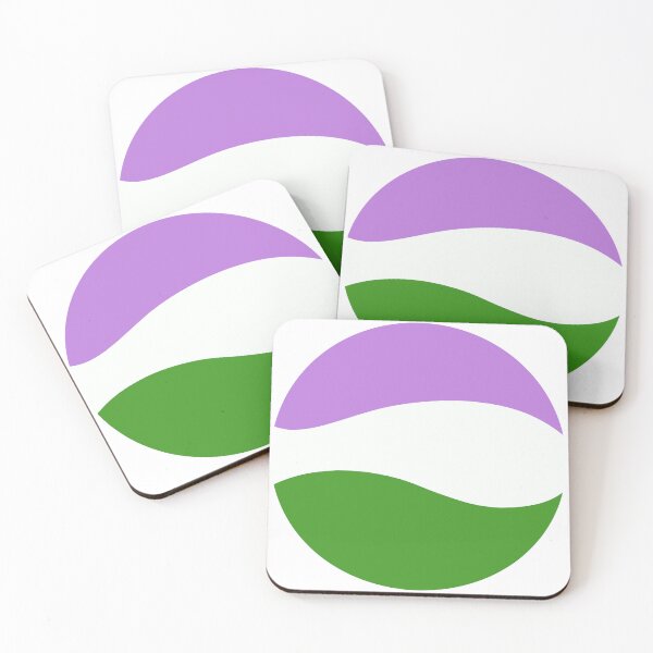 Item preview, Genderqueer Waves Circle designed and sold by JustGottaDraw.