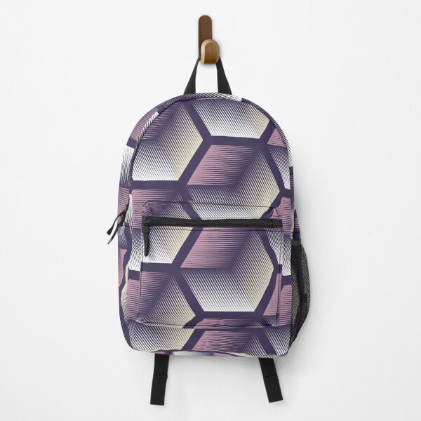 Item preview, Violet Honeycomb 3D Pattern designed and sold by risingrocket.