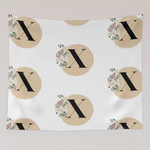 Item preview,  letter x floral designed and sold by LU NA.
