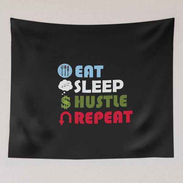 Artikelvorschau, EAT SLEEP HUSTLE REPEAT entworfen und verkauft von adeleqo.
