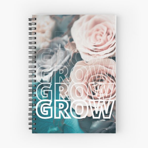 Item preview, GROW (below) - Gorgeous Neutral Tone Flower Bouquet With Beautiful, Bold Green Leaves designed and sold by AliceSLee.