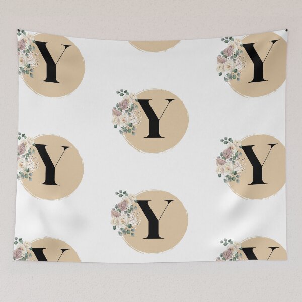 Item preview, letter y floral designed and sold by LU NA.